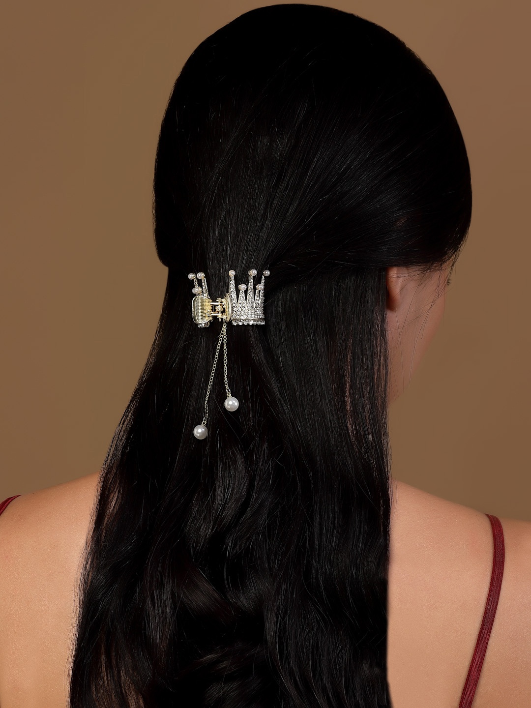 

PANASH Gold-Plated Embellished Claw Clip