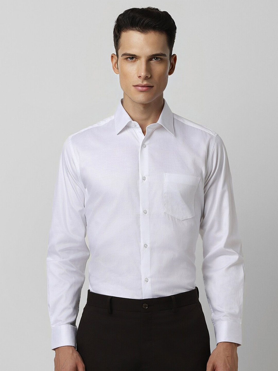 

Van Heusen Pure Cotton Opaque Formal Shirt, White