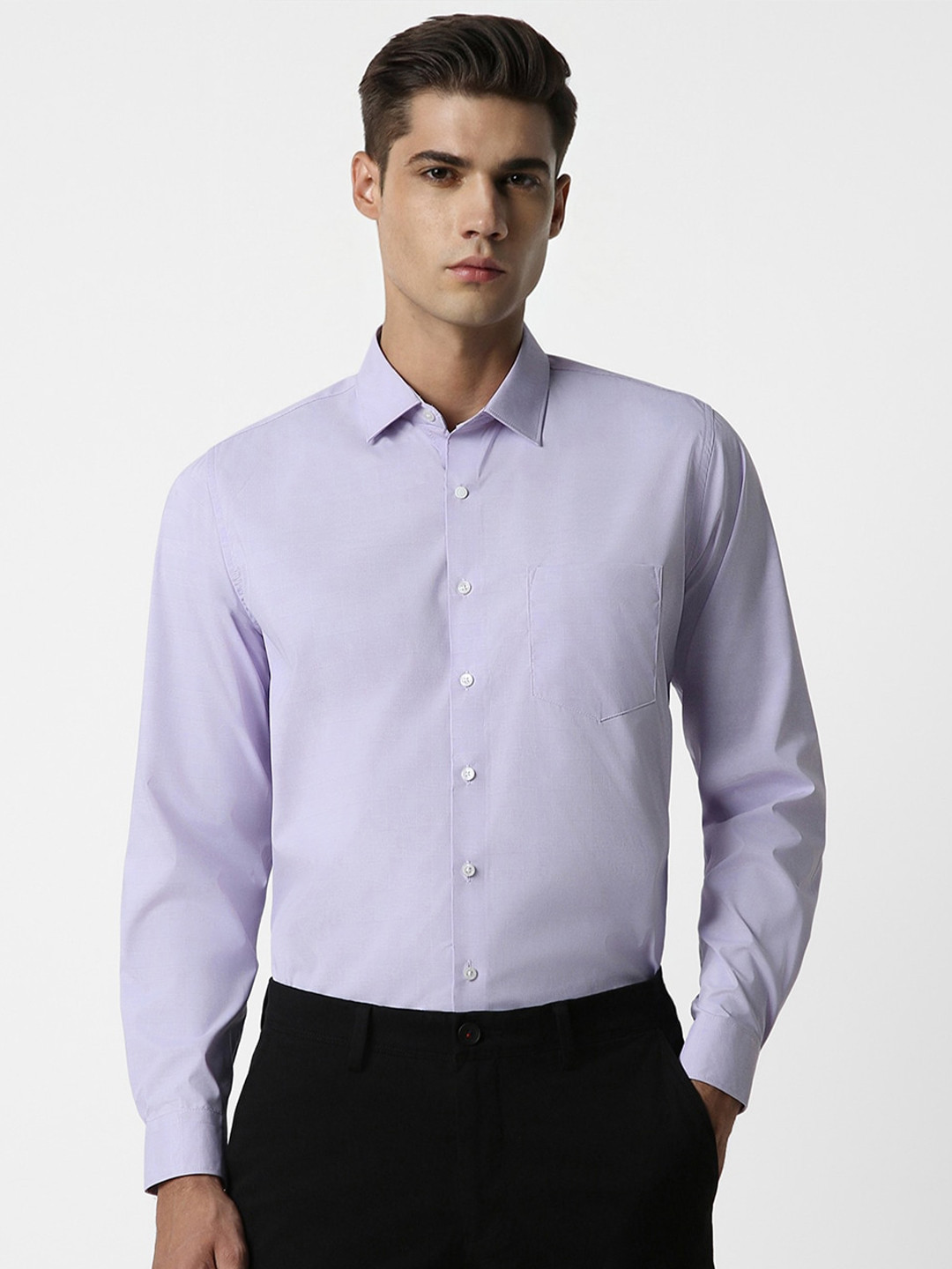 

Van Heusen Slim Fit Formal Shirt, Purple
