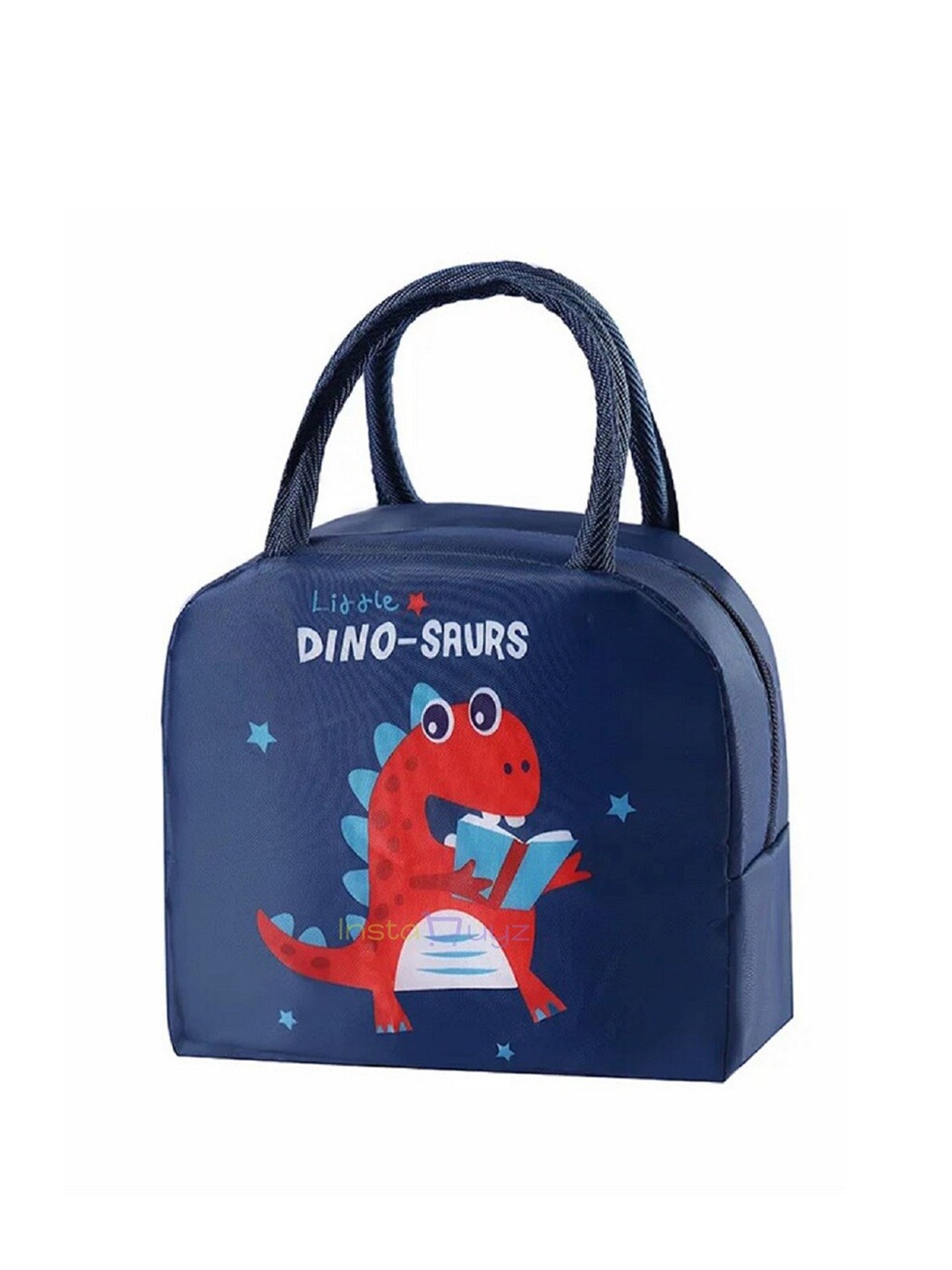 

Instabuyz Printed Insulated Lunch Bag, Navy blue