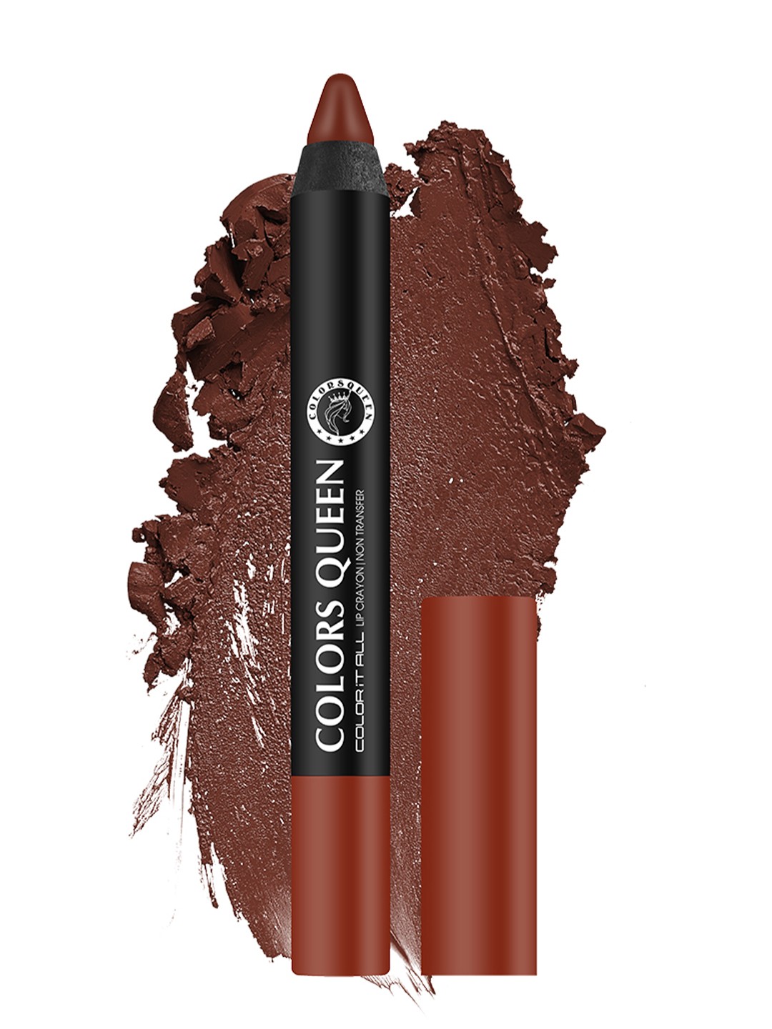 

Colors Queen Color It All Non Transfer Matte Lip Crayon With Sharpener - 3.5g - Love 26, Peach