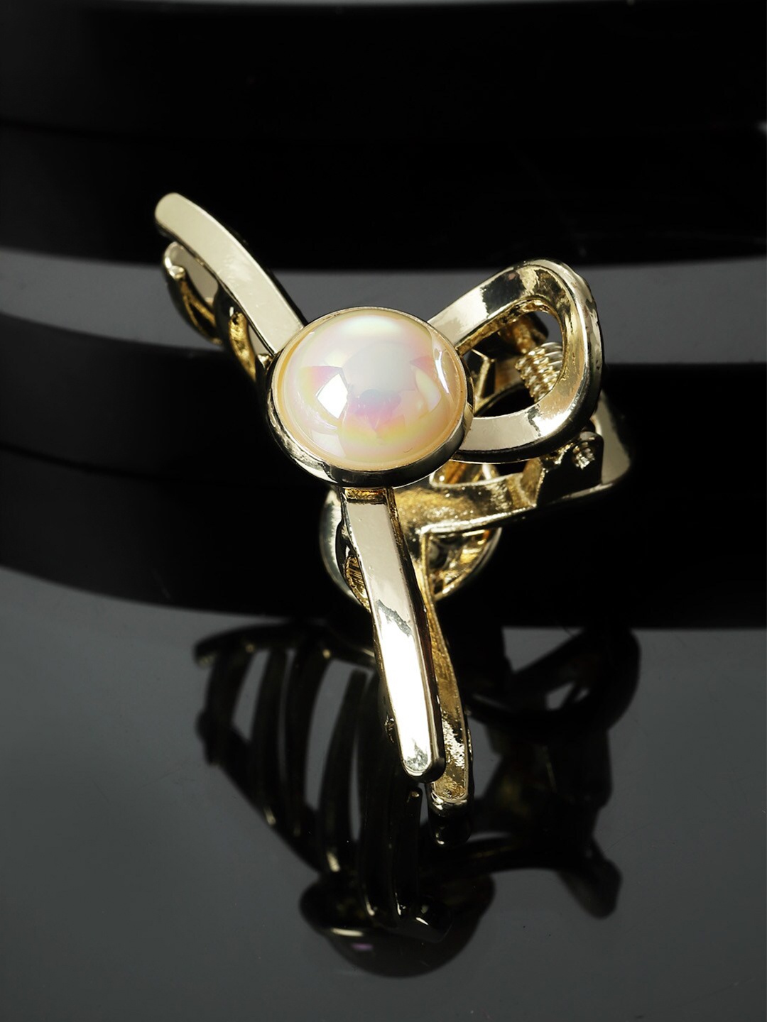 

VOGUE PANASH Gold-Plated Embellished Claw Clip