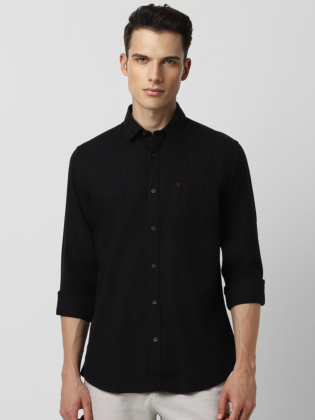 

Van Heusen Sport Slim Fit Pure Cotton Casual Shirt, Black