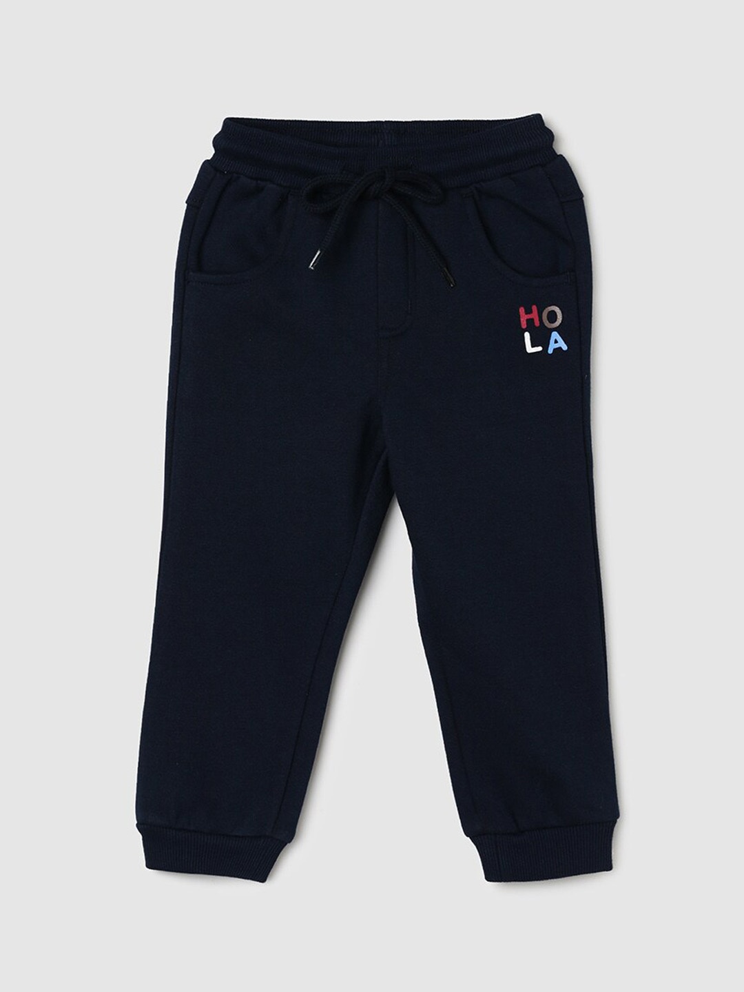 

max Infant Boys Mid-Rise Joggers, Navy blue