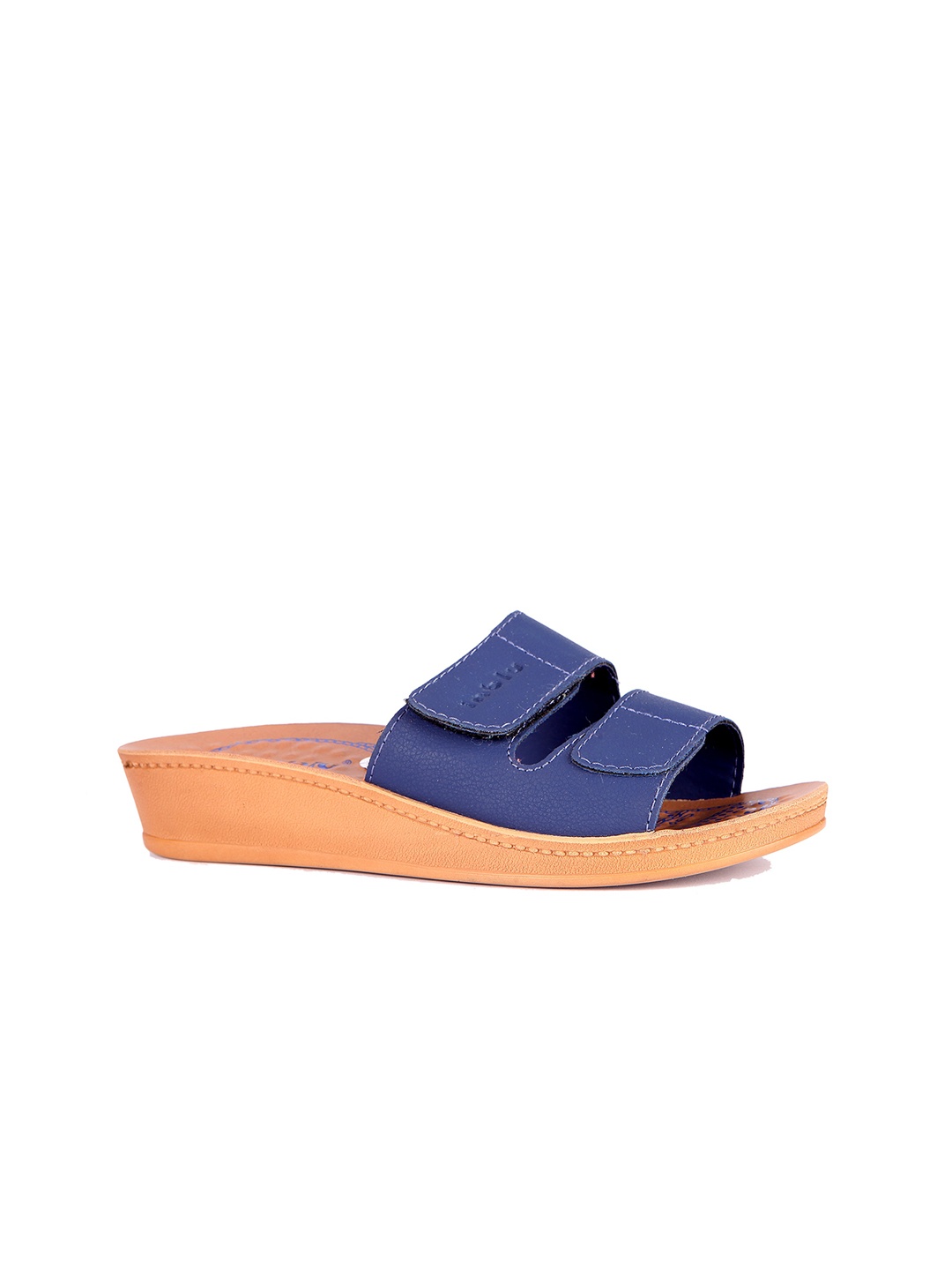 

Inblu Lightweight Anti Skid Open Toe Wedges, Blue