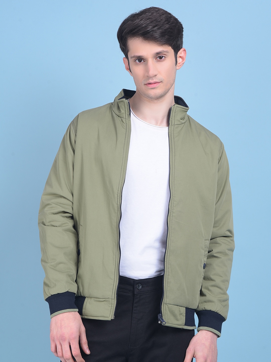 

Crimsoune Club Reversible Cotton Bomber Jacket, Brown