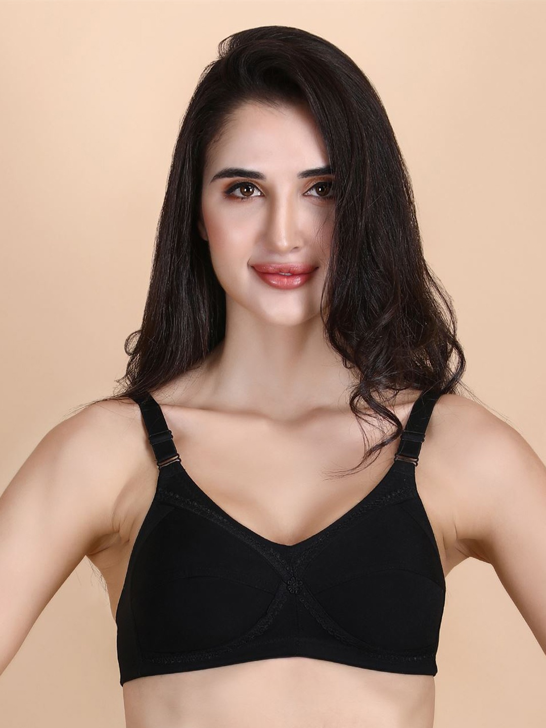 

Hill Islands Plus Size Luxe Non Padded Everyday Bra, Black