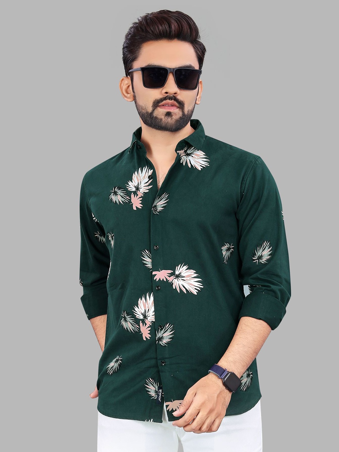 

ADWYN PETER Men Multicoloured Floral Opaque Printed Casual Shirt, Multi