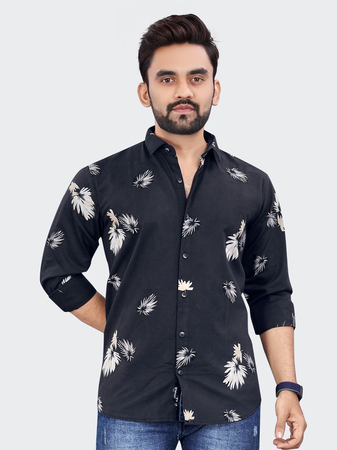 

ADWYN PETER Men Multicoloured Floral Opaque Printed Casual Shirt, Multi