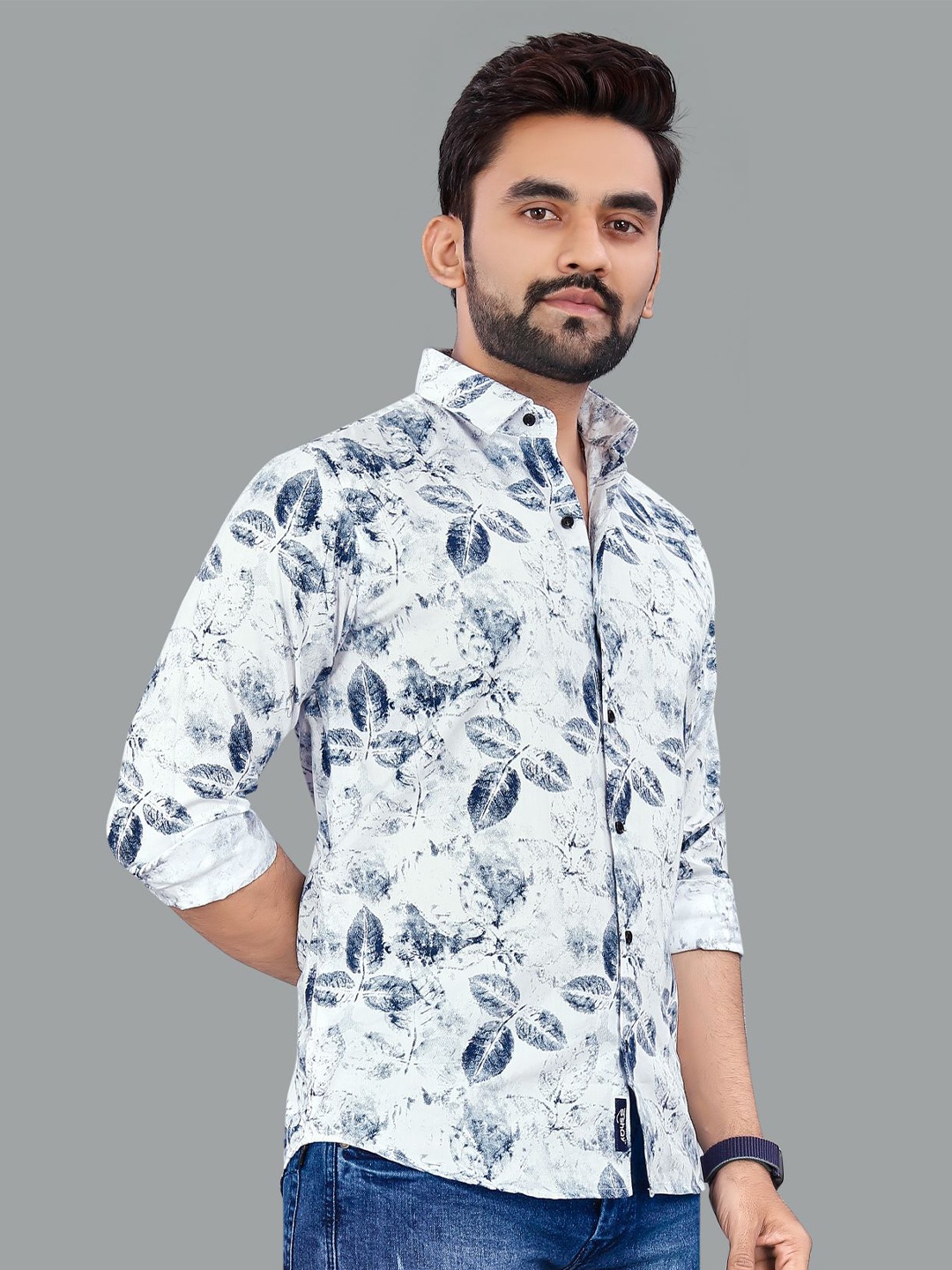 

ADWYN PETER Men Multicoloured Floral Opaque Printed Casual Shirt, Multi