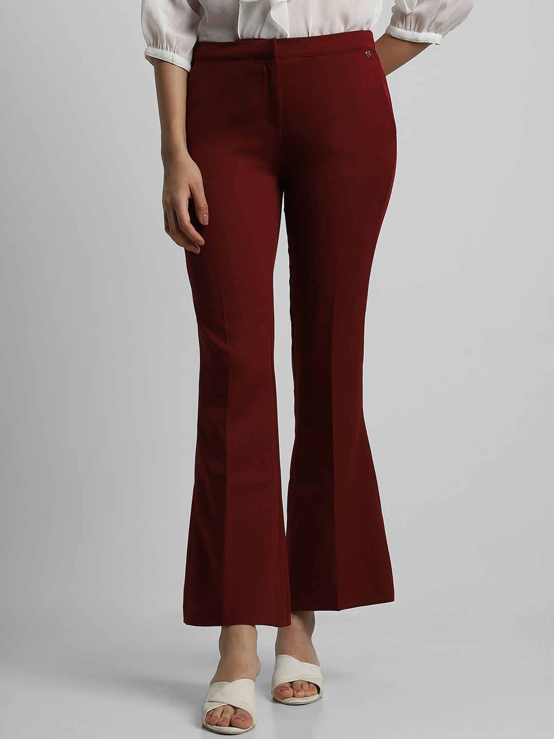 

Allen Solly Woman Women Maroon Trousers