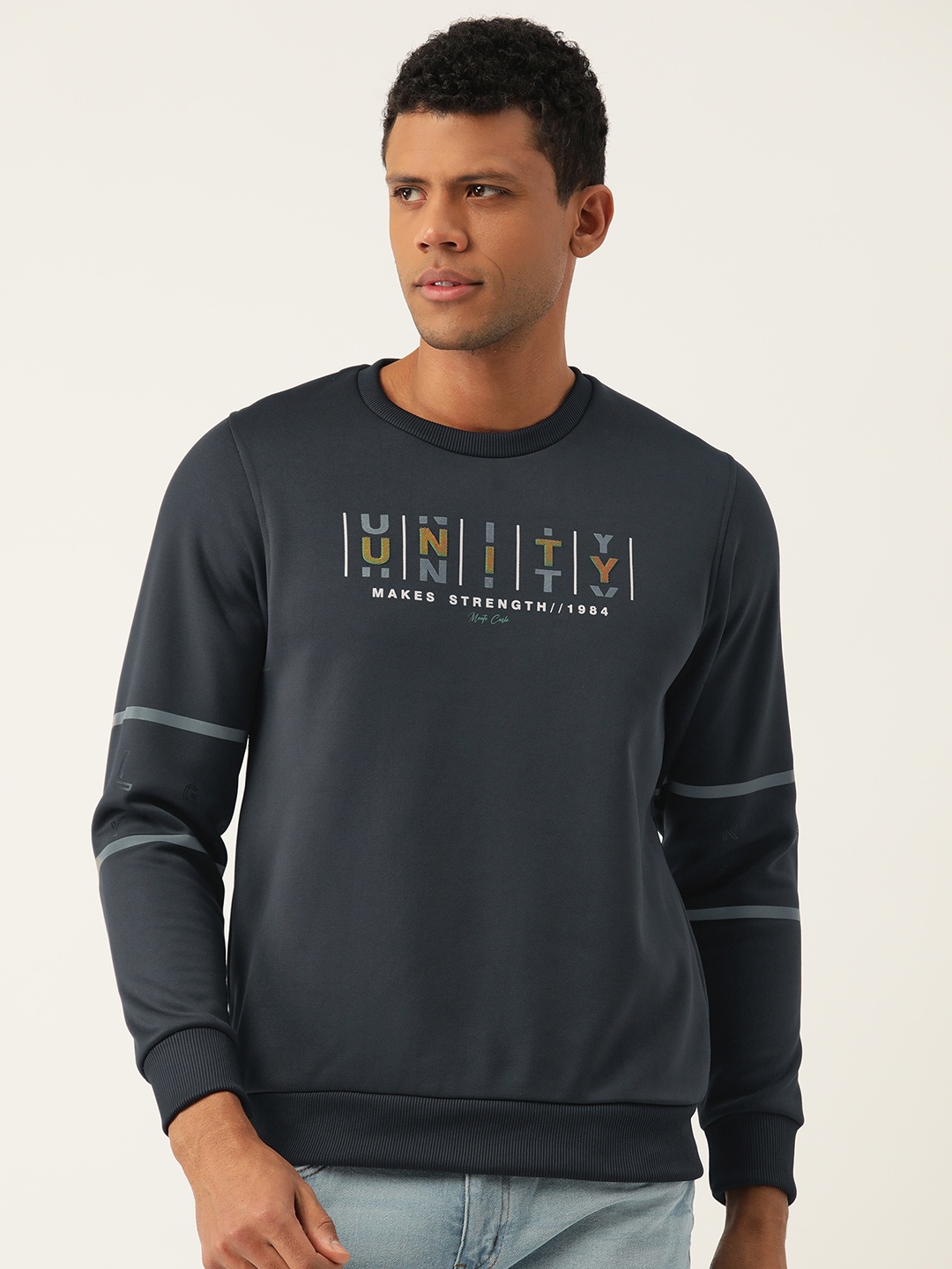 

Monte Carlo Men Printed Sweatshirt, Grey