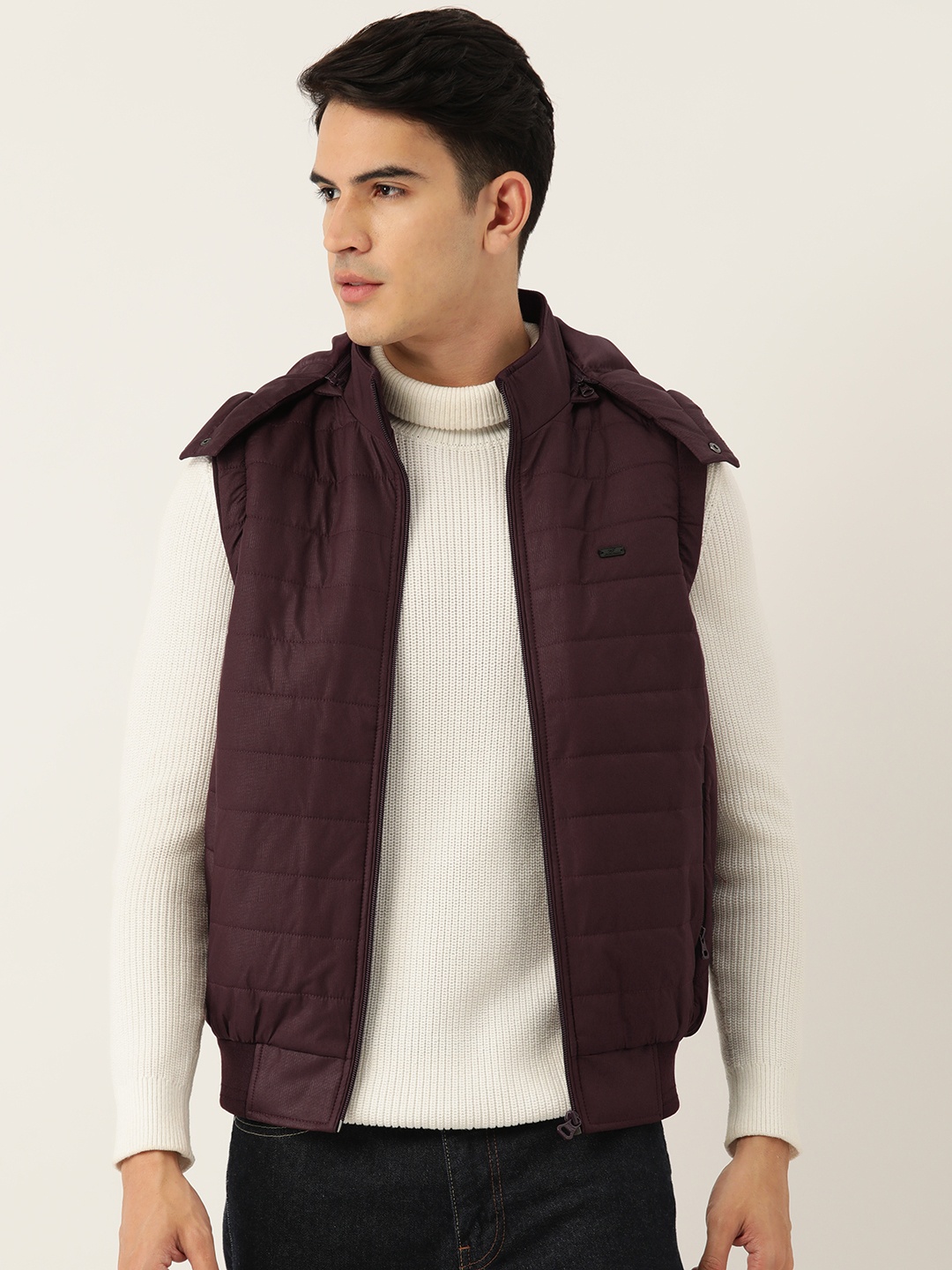 

Monte Carlo Hooded Bomber Jacket, Maroon