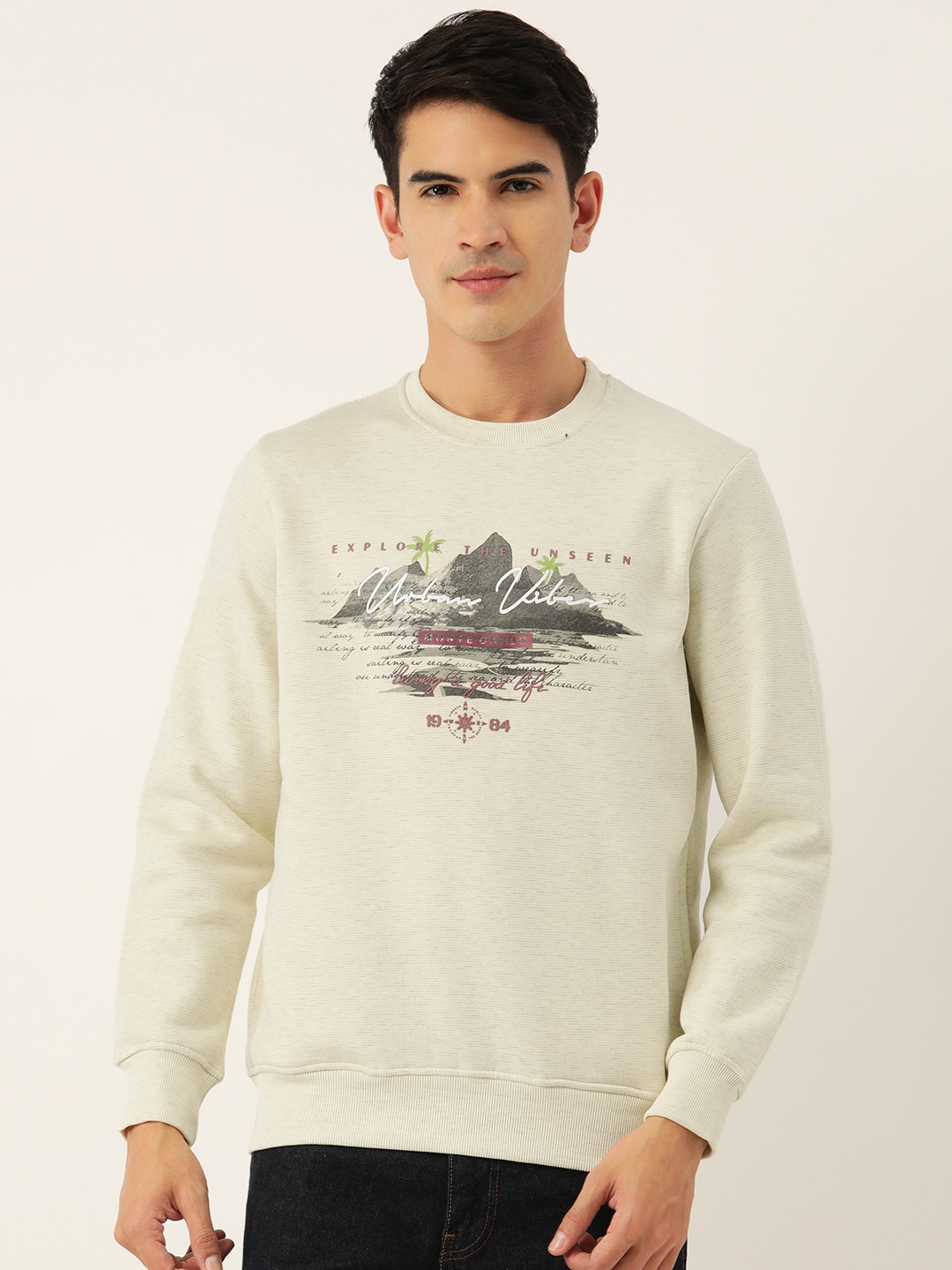 

Monte Carlo Cotton Rich Printed Sweatshirt, Yellow