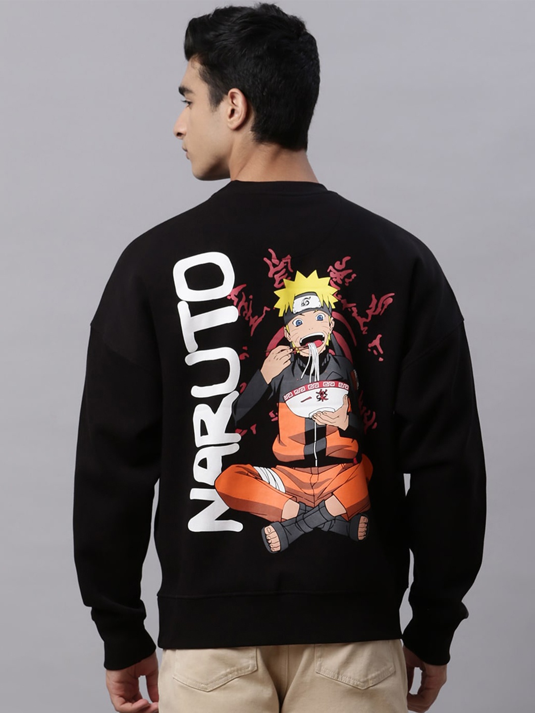 

Free Authority Naruto Shippuden Printed loose fit Sweatshirt, Black