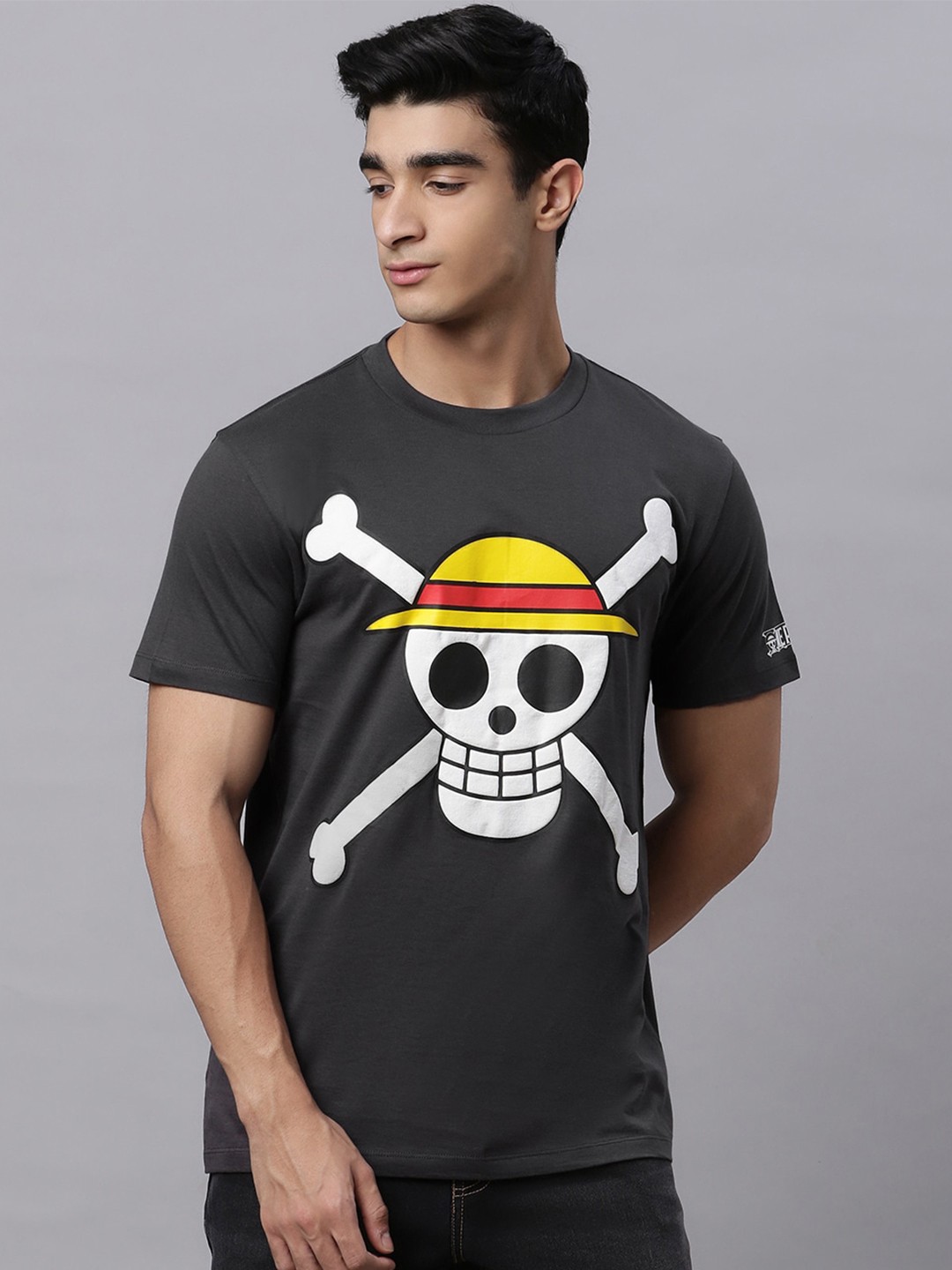 

Free Authority One Piece Printed Short Sleeved Tshirts, Grey
