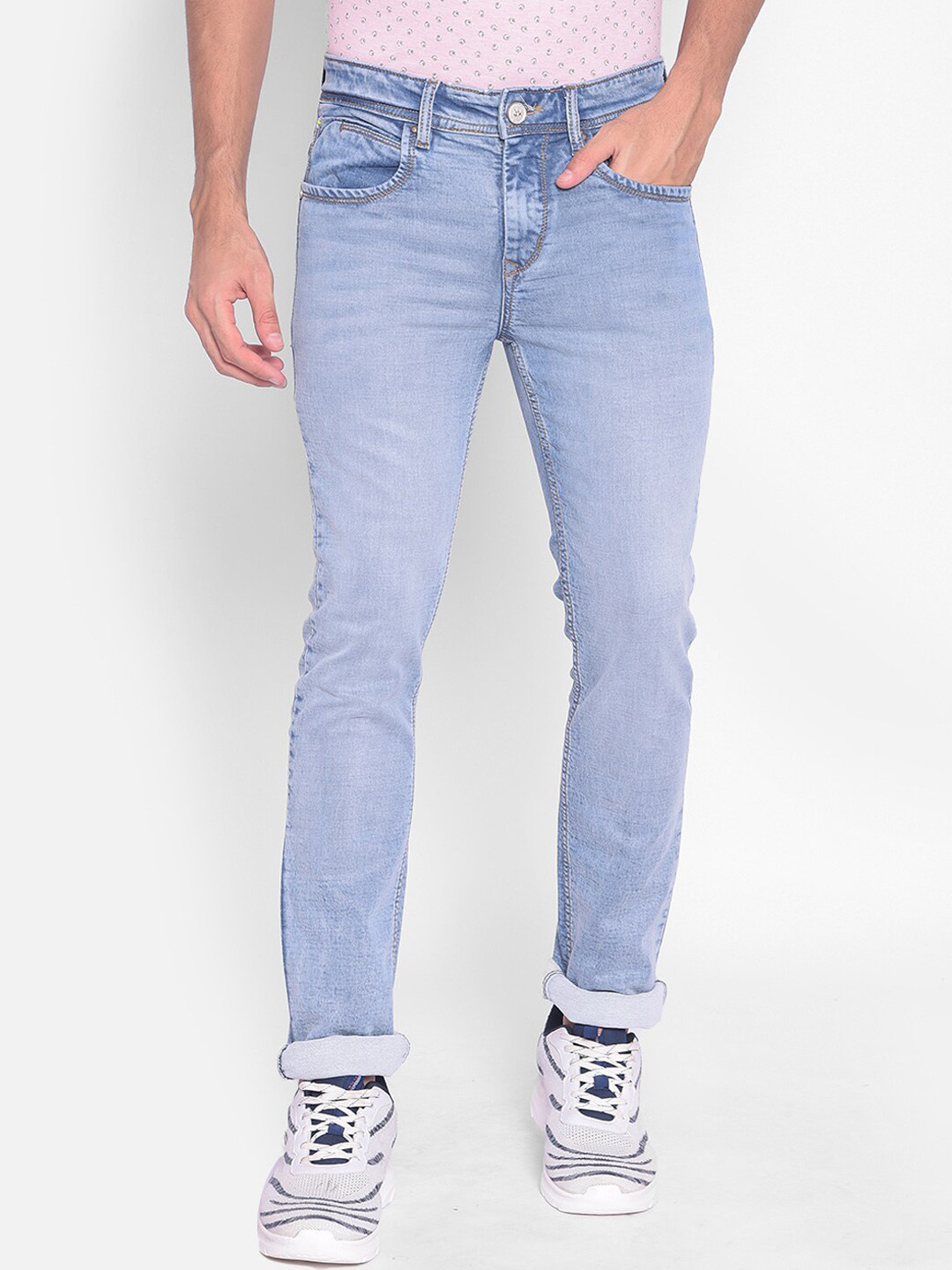 

Crimsoune Club Men Blue Straight Fit Stretchable Jeans