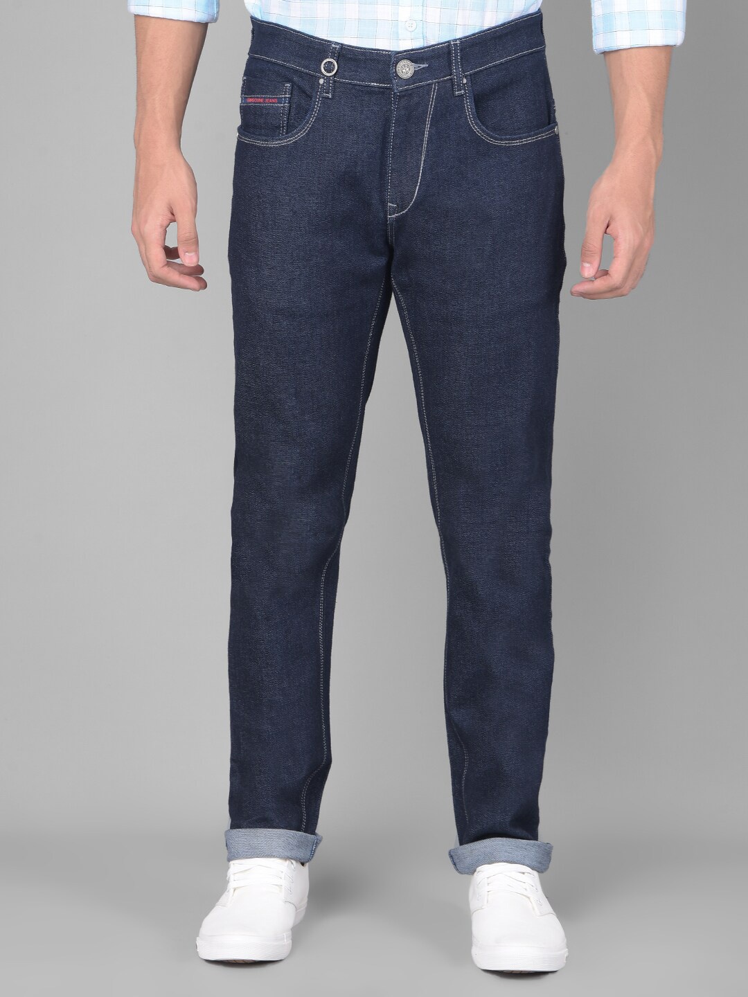 

Crimsoune Club Men Navy Blue Stretchable Jeans