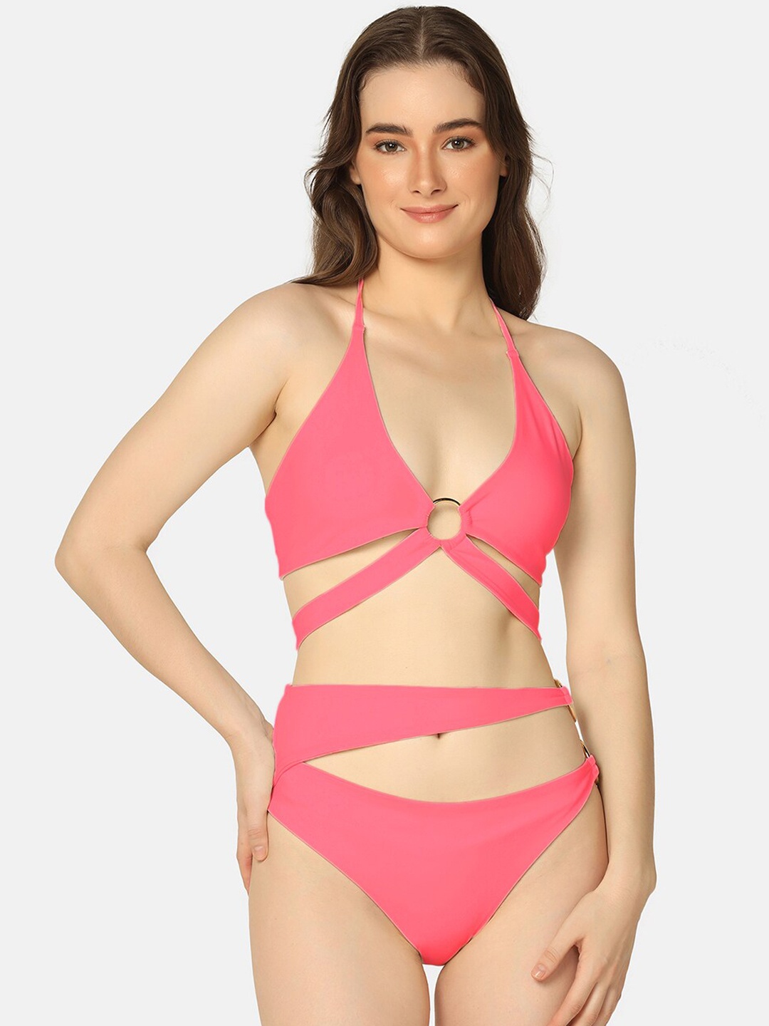 

Da Intimo Cut Out Stylish Swimwear, Pink