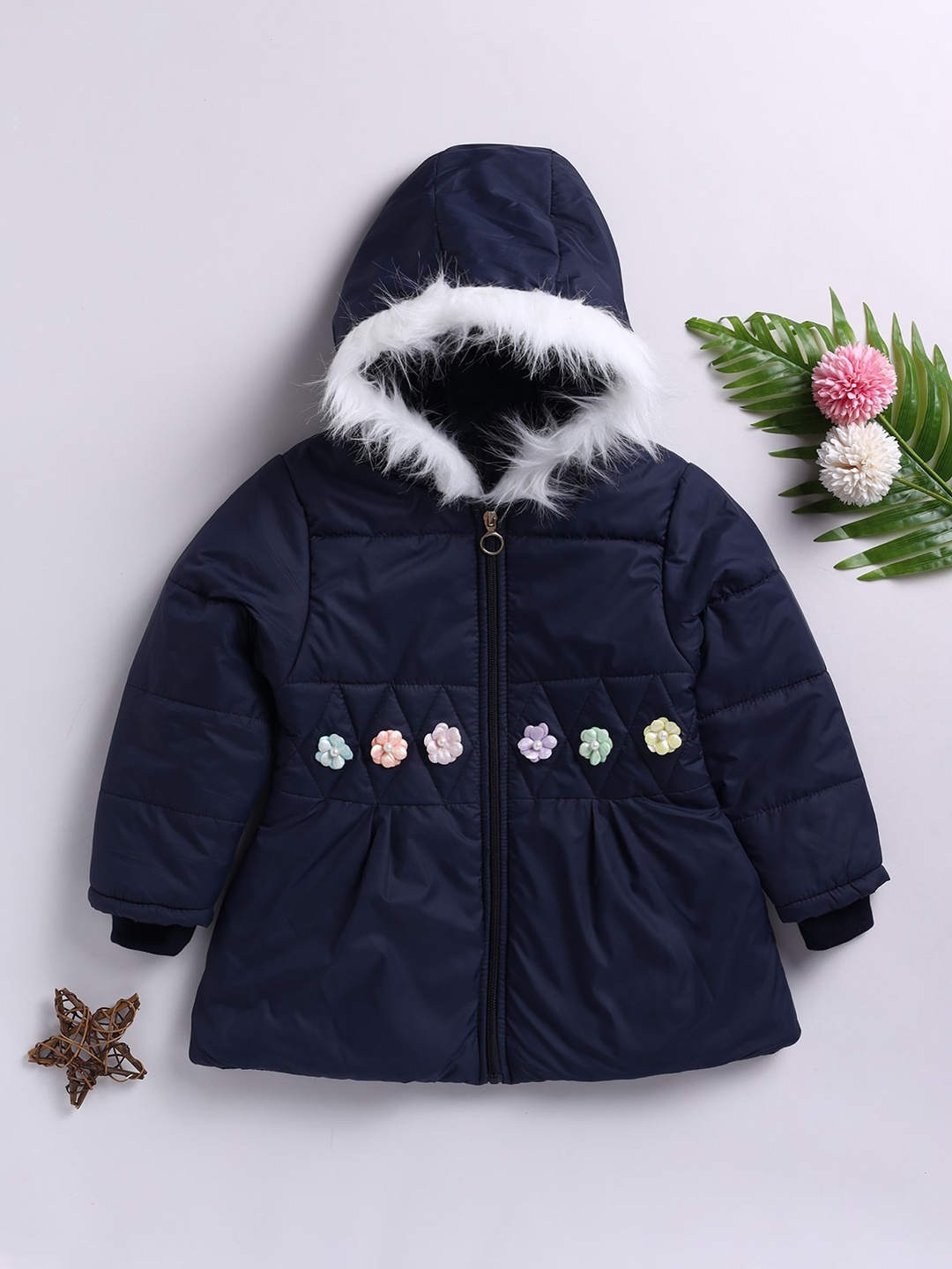 

Toonyport Girls Navy Blue Lightweight Parka Jacket