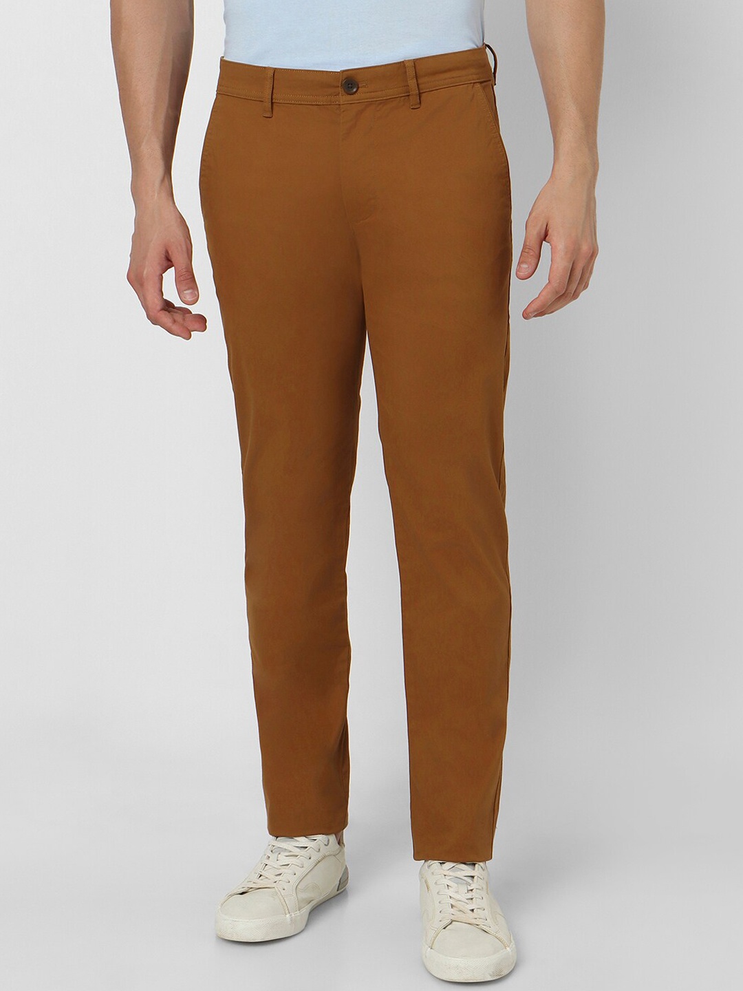 

Peter England Casuals Men Brown Slim Fit Trousers