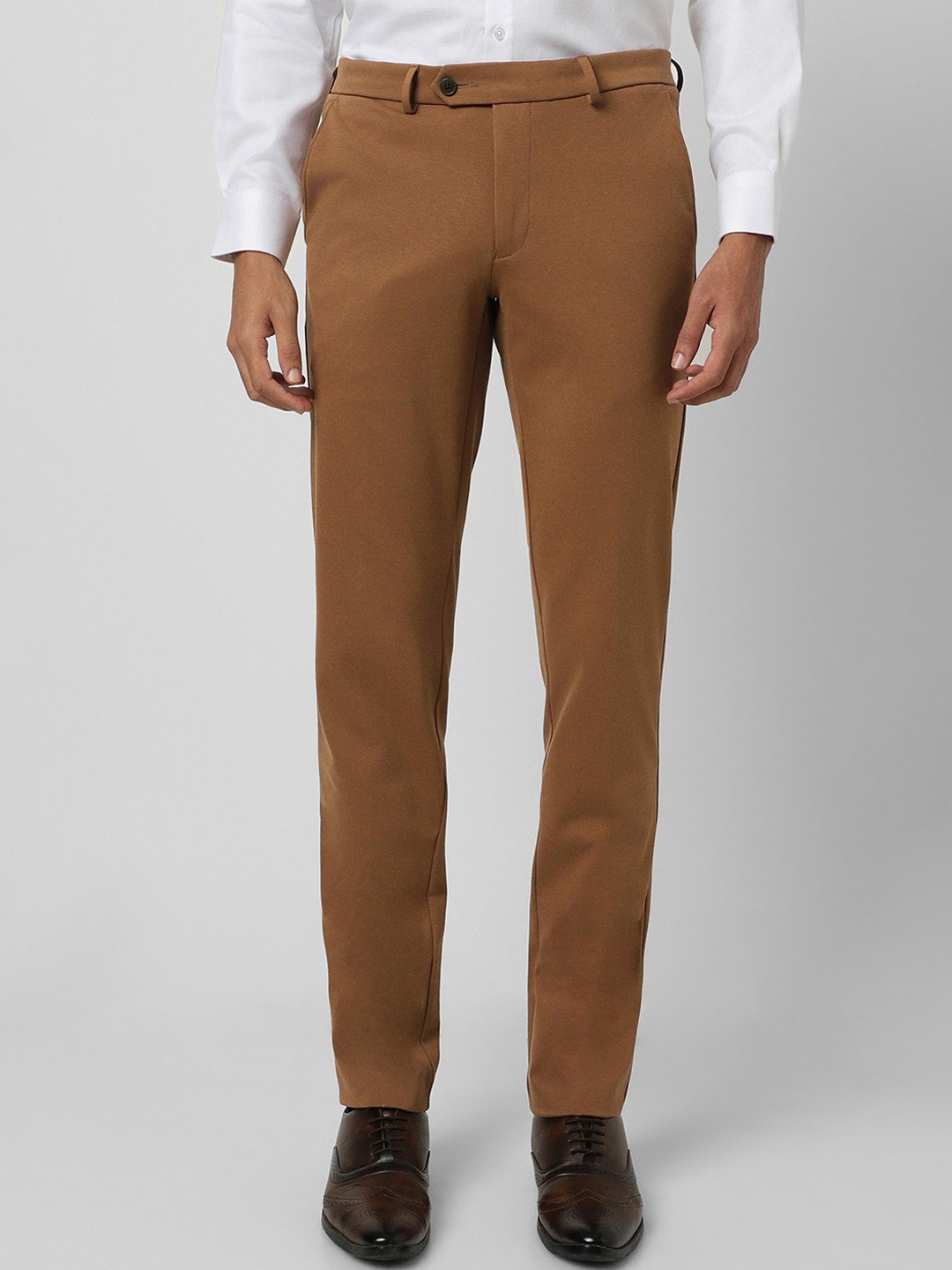 

Van Heusen Men Brown Slim Fit Trousers