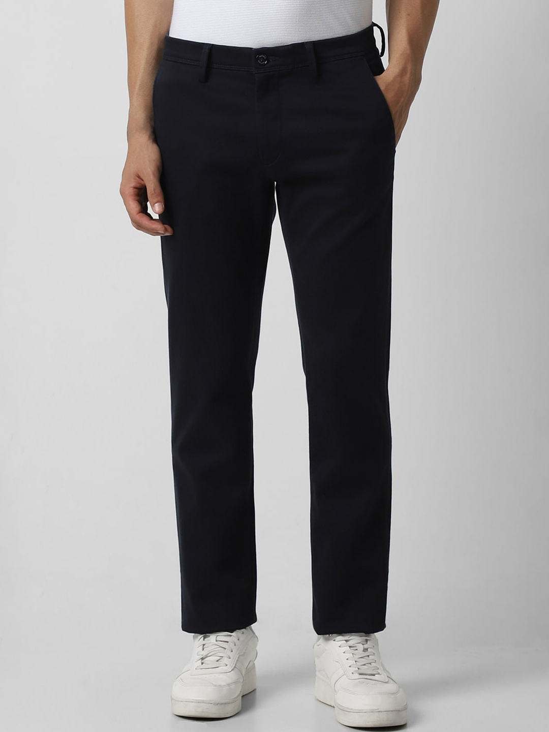 

Van Heusen Sport Men Navy Blue Slim Fit Trousers