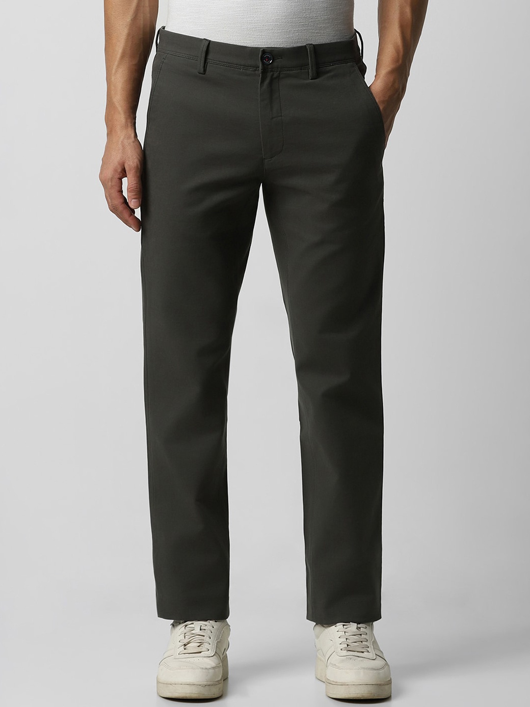 

Van Heusen Sport Men Green Slim Fit Trousers