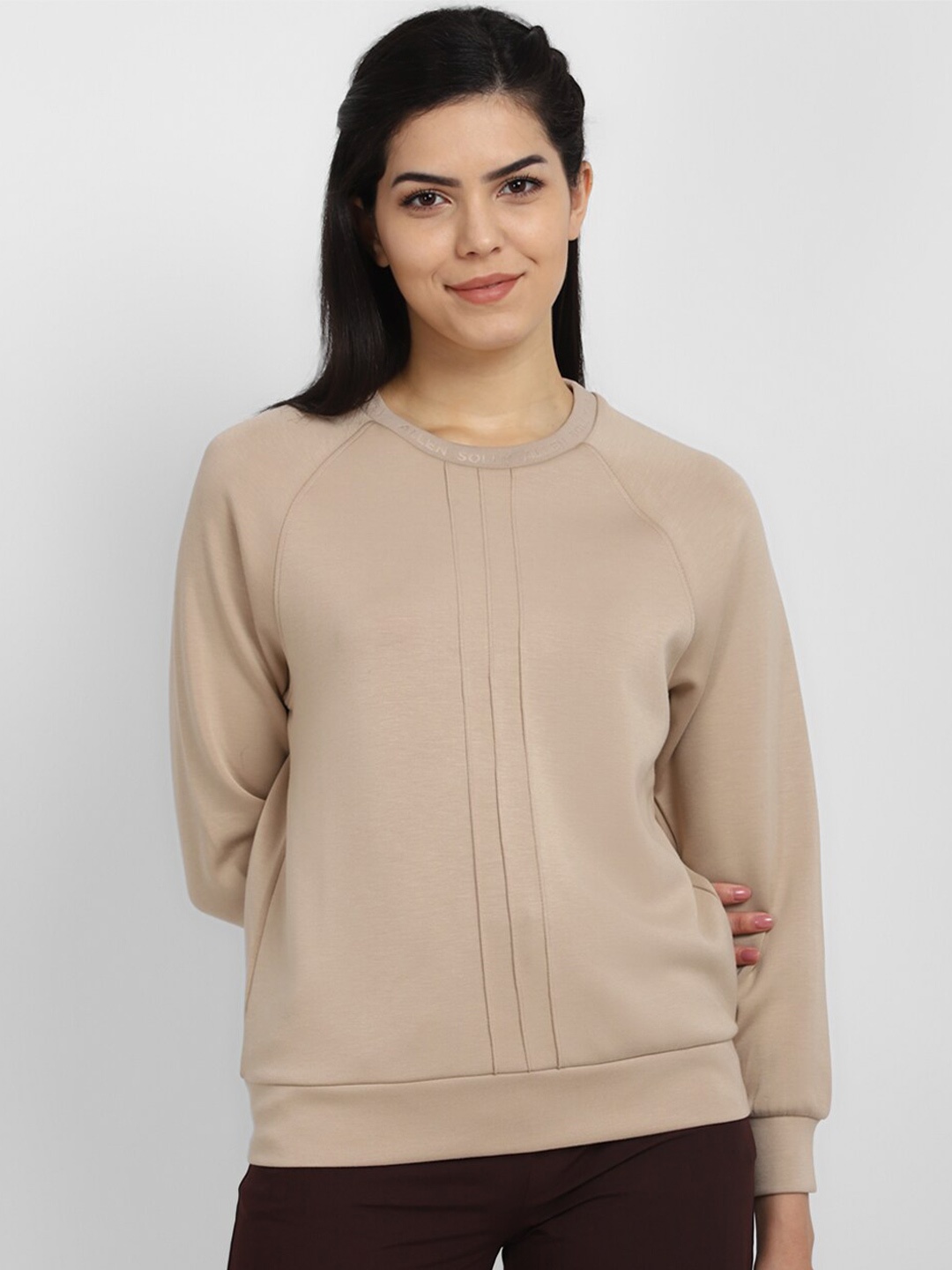

Allen Solly Woman Women Khaki Sweatshirt