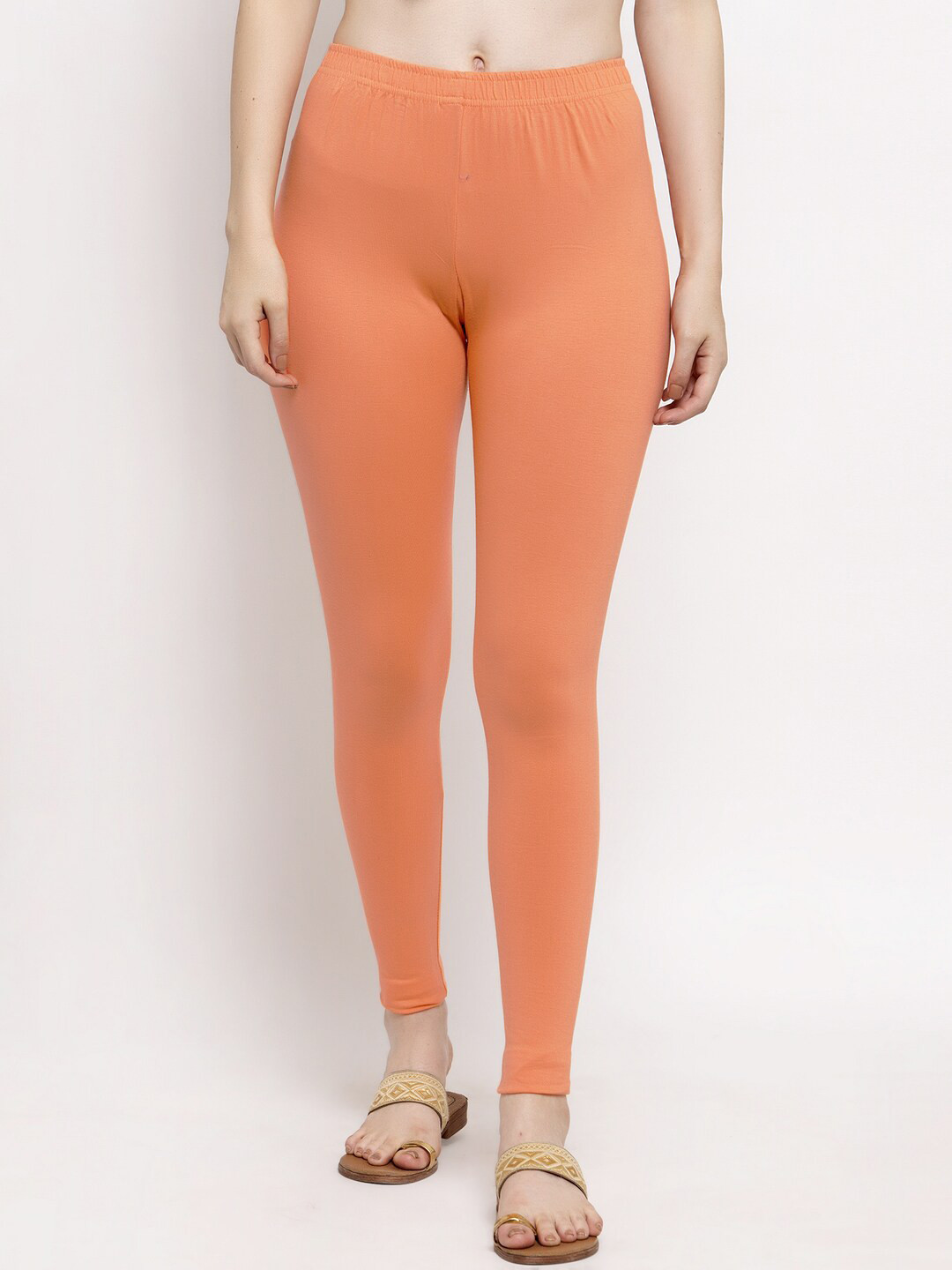 

Trend Level Ankle Length Leggings, Peach