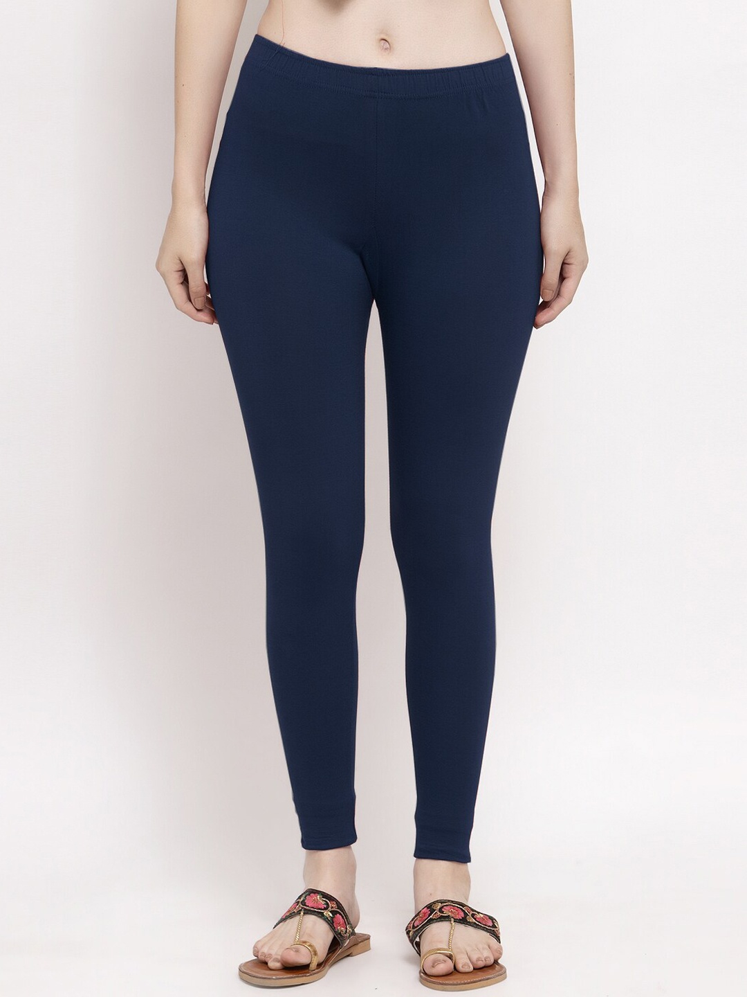 

Trend Level Slim-Fit Ankle Length Leggings, Navy blue