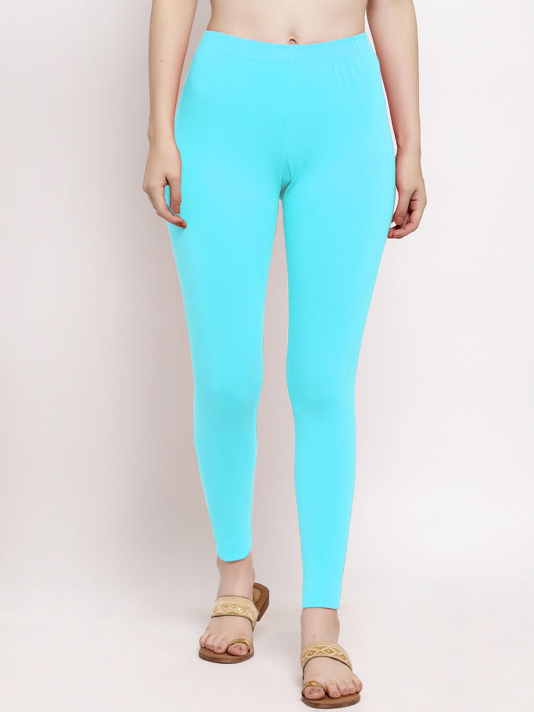 

Trend Level Ankle Length Leggings, Turquoise blue