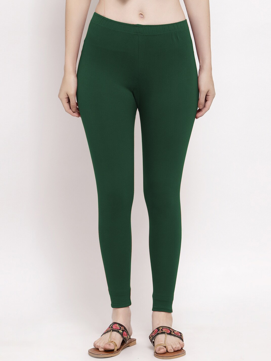 

Trend Level Ankle Length Leggings, Green