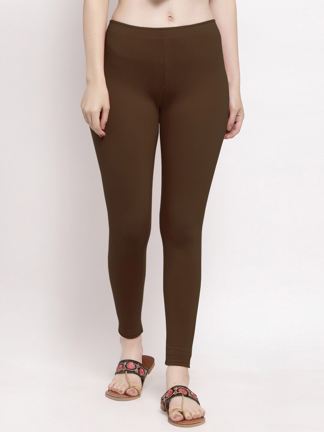 

Trend Level Ankle Length Leggings, Brown