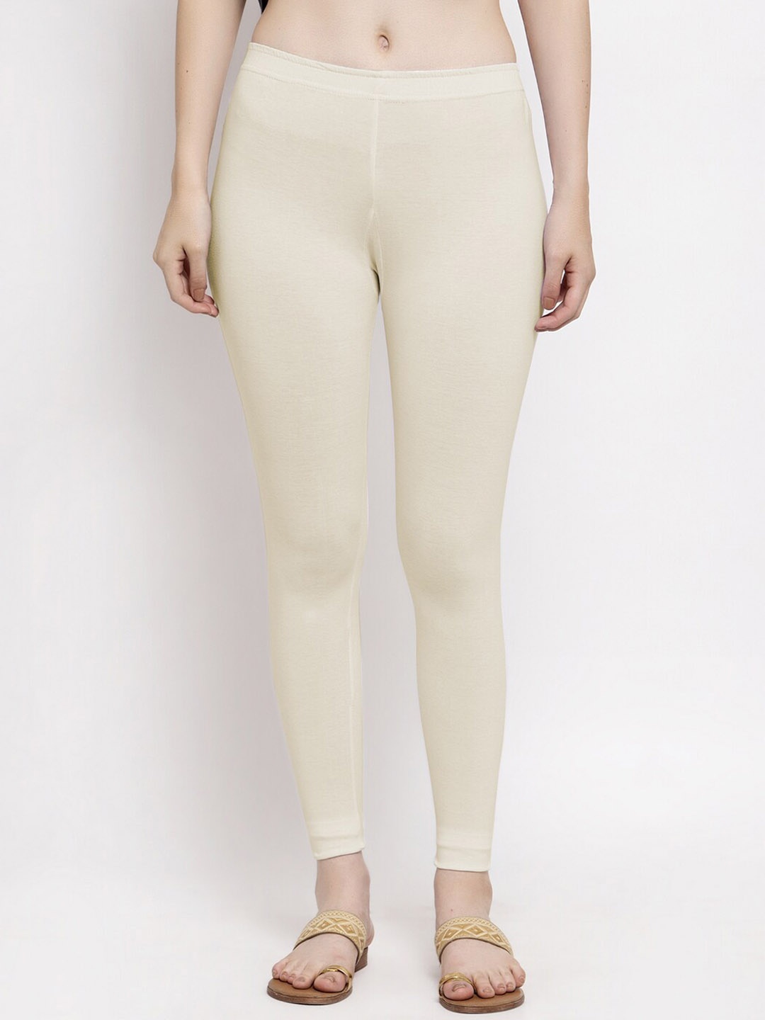 

Trend Level Ankle Length Leggings, Off white