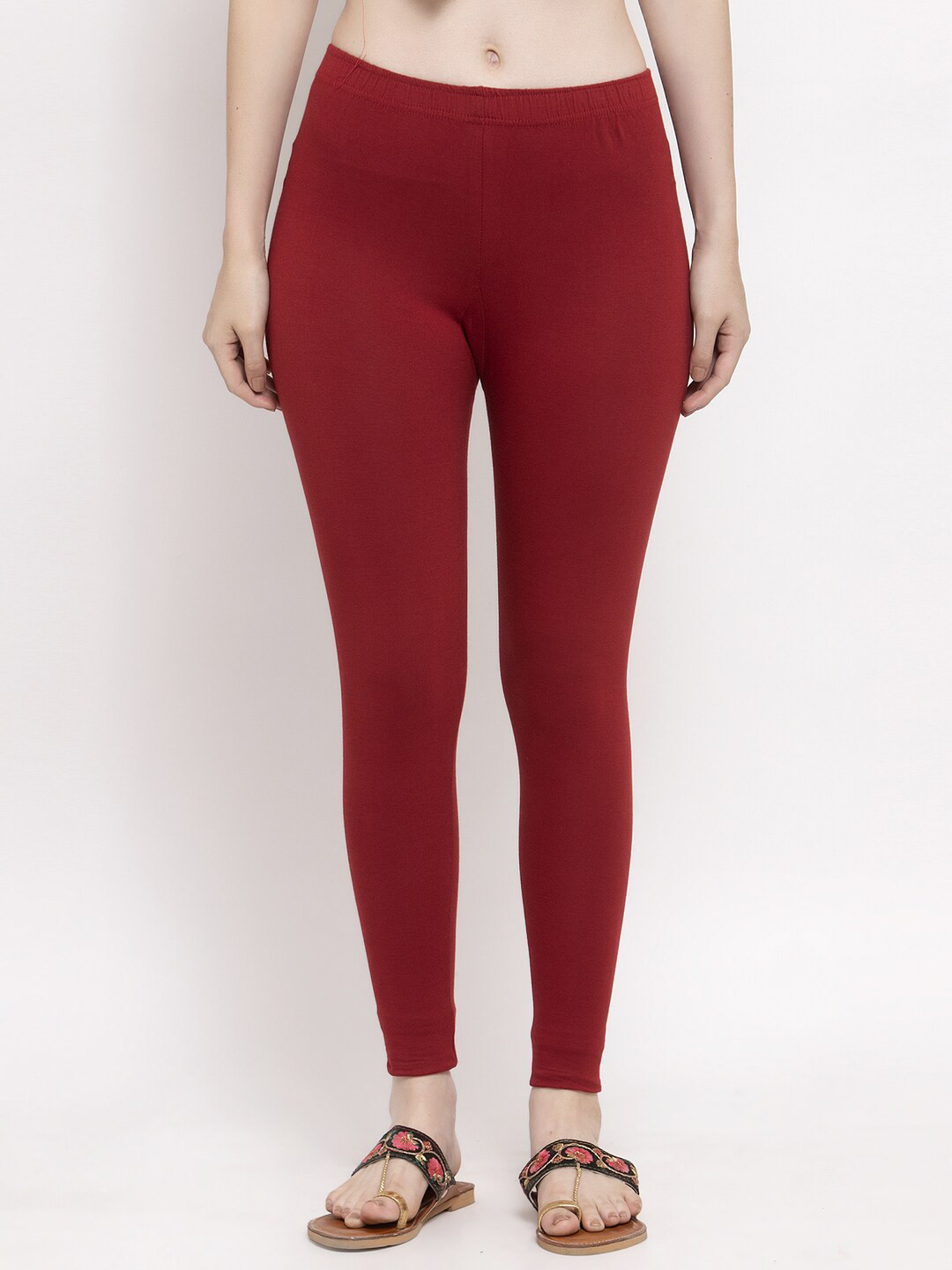 

Trend Level Ankle Length Leggings, Maroon