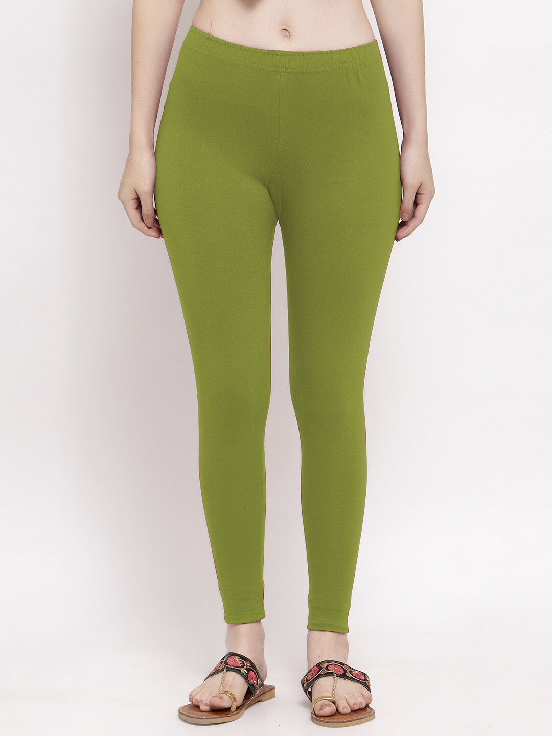 

Trend Level Ankle Length Leggings, Olive