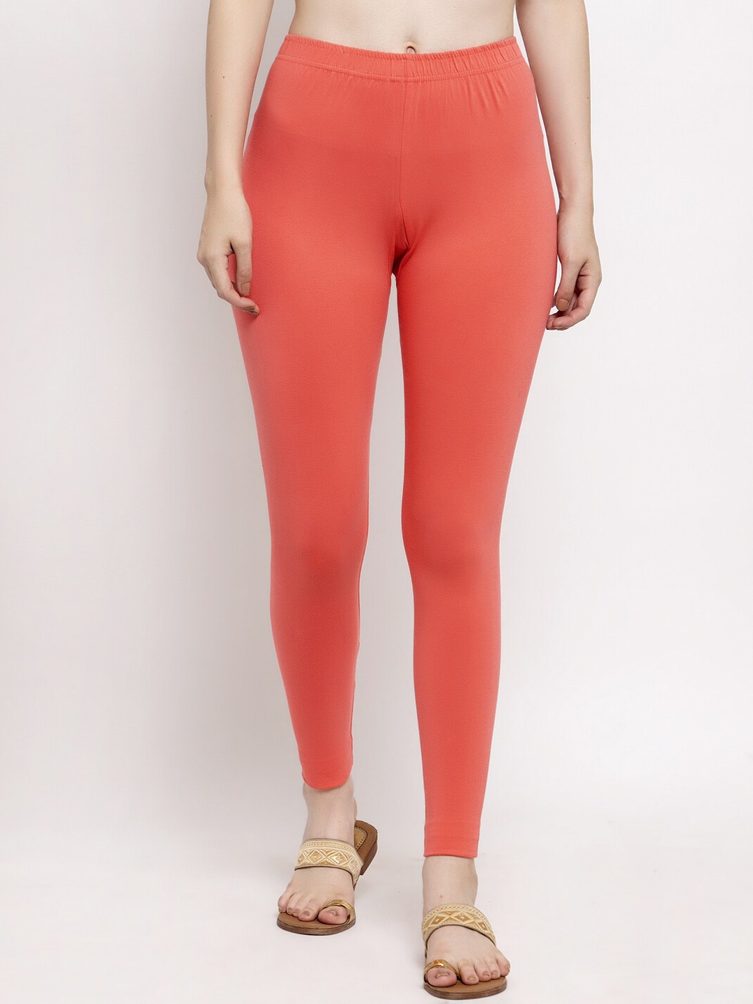 

Trend Level Ankle Length Leggings, Coral