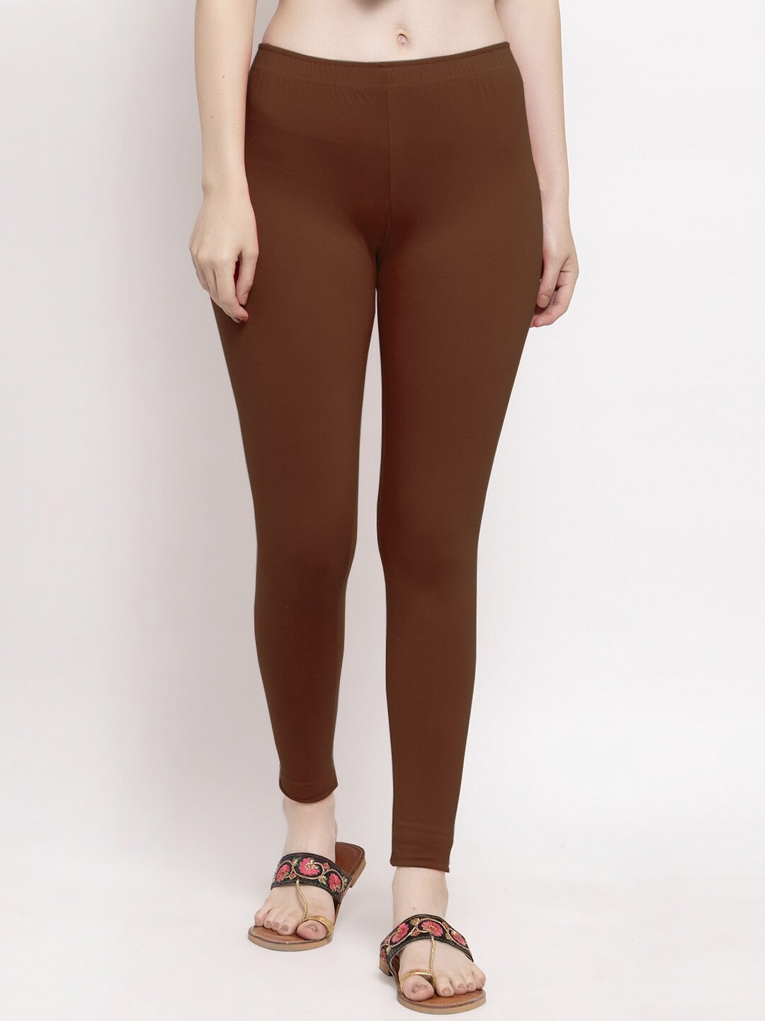 

Trend Level Ankle Length Leggings, Brown