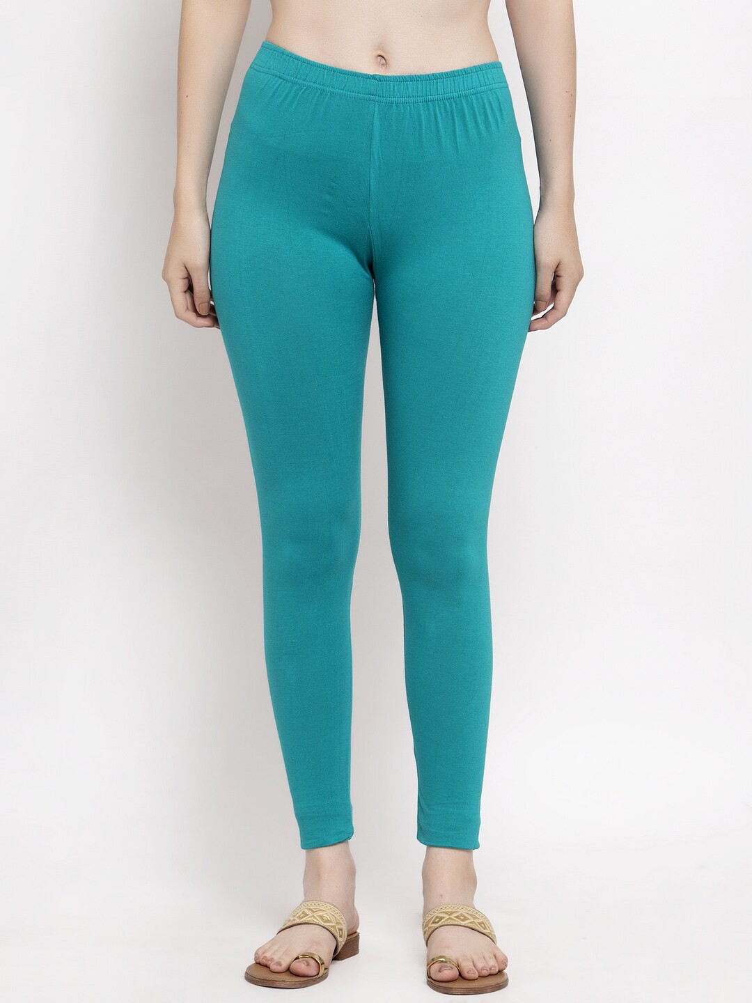 

Trend Level Ankle-Length Leggings, Sea green