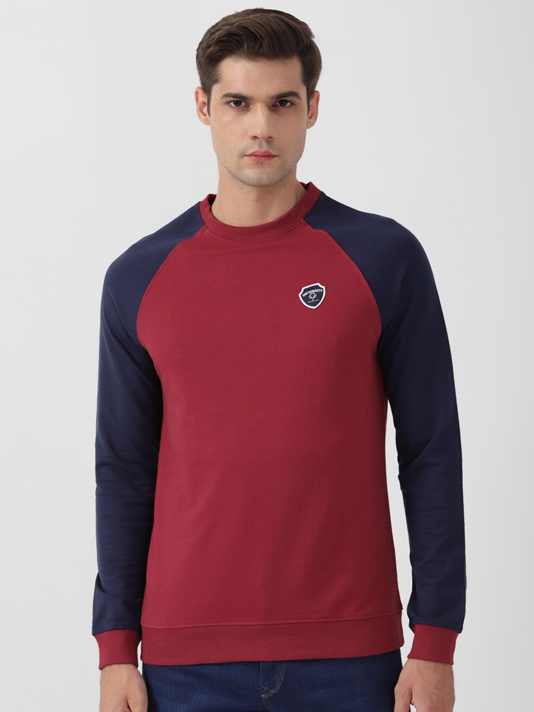 

PETER ENGLAND UNIVERSITY Men Maroon Sweatshirt