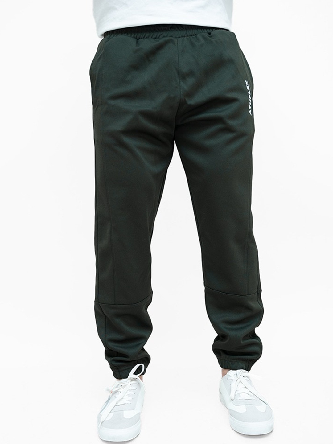 

Athflex Power Washed Oversize Men Mid-Rise Joggers, Green