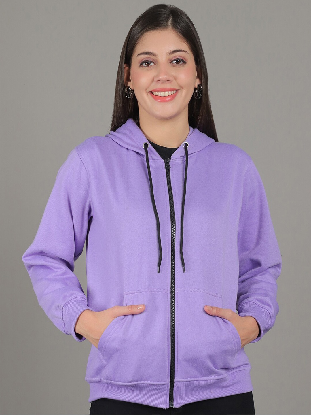 

GRACIT Women Red Hooded Sweatshirt