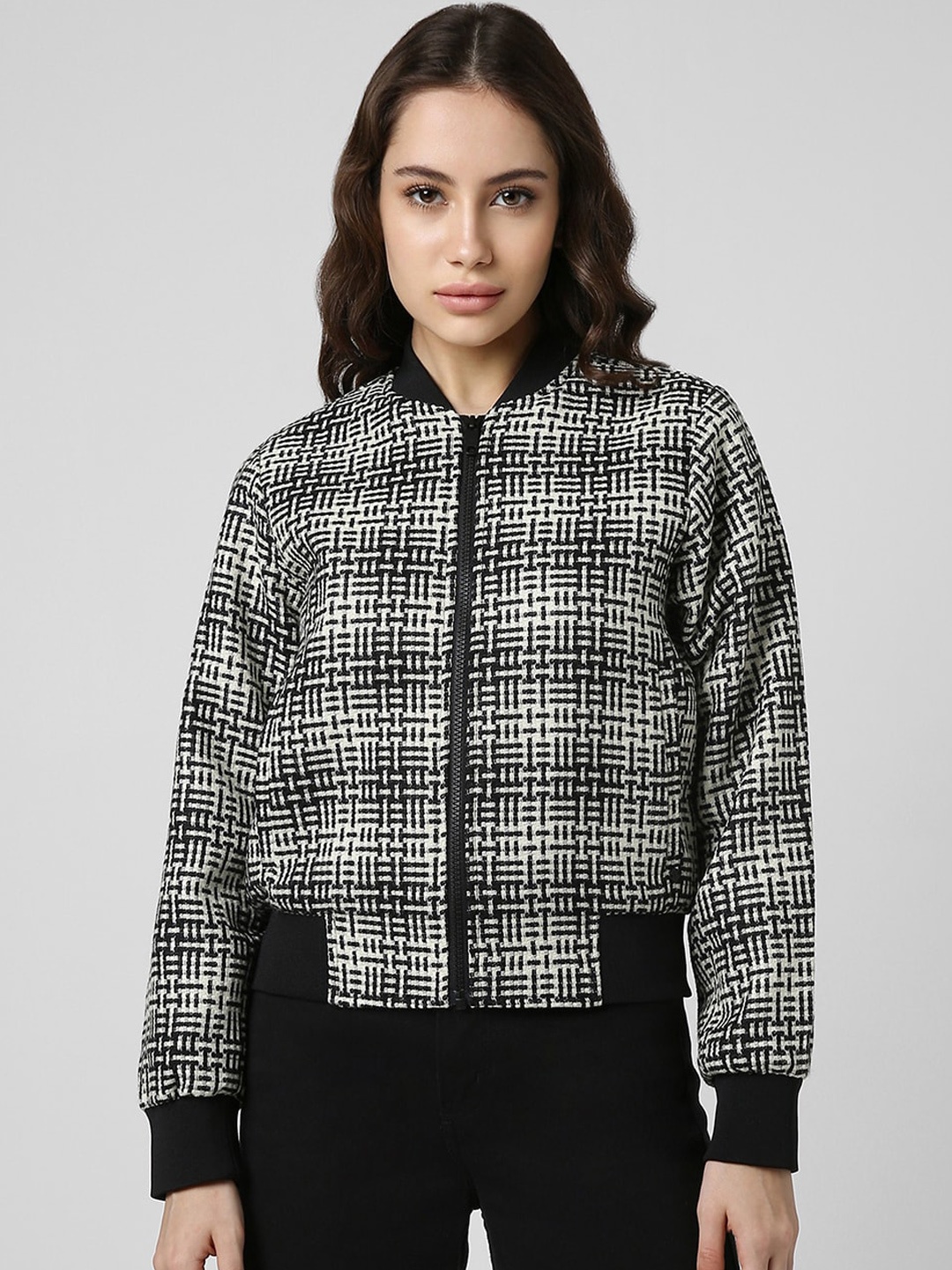

Van Heusen Woman Women White Striped Tailored Jacket