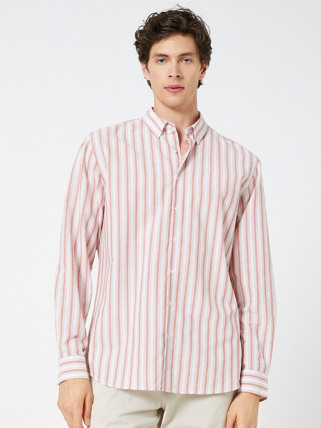 

Koton Men Opaque Striped Casual Shirt, Na