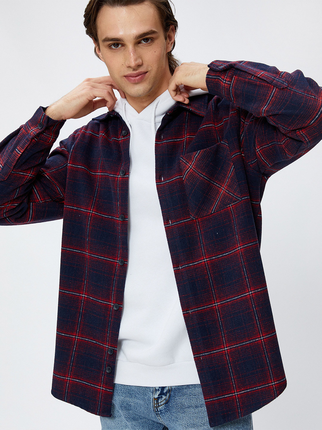 

Koton Men Tartan Checks Opaque Checked Casual Shirt, Na
