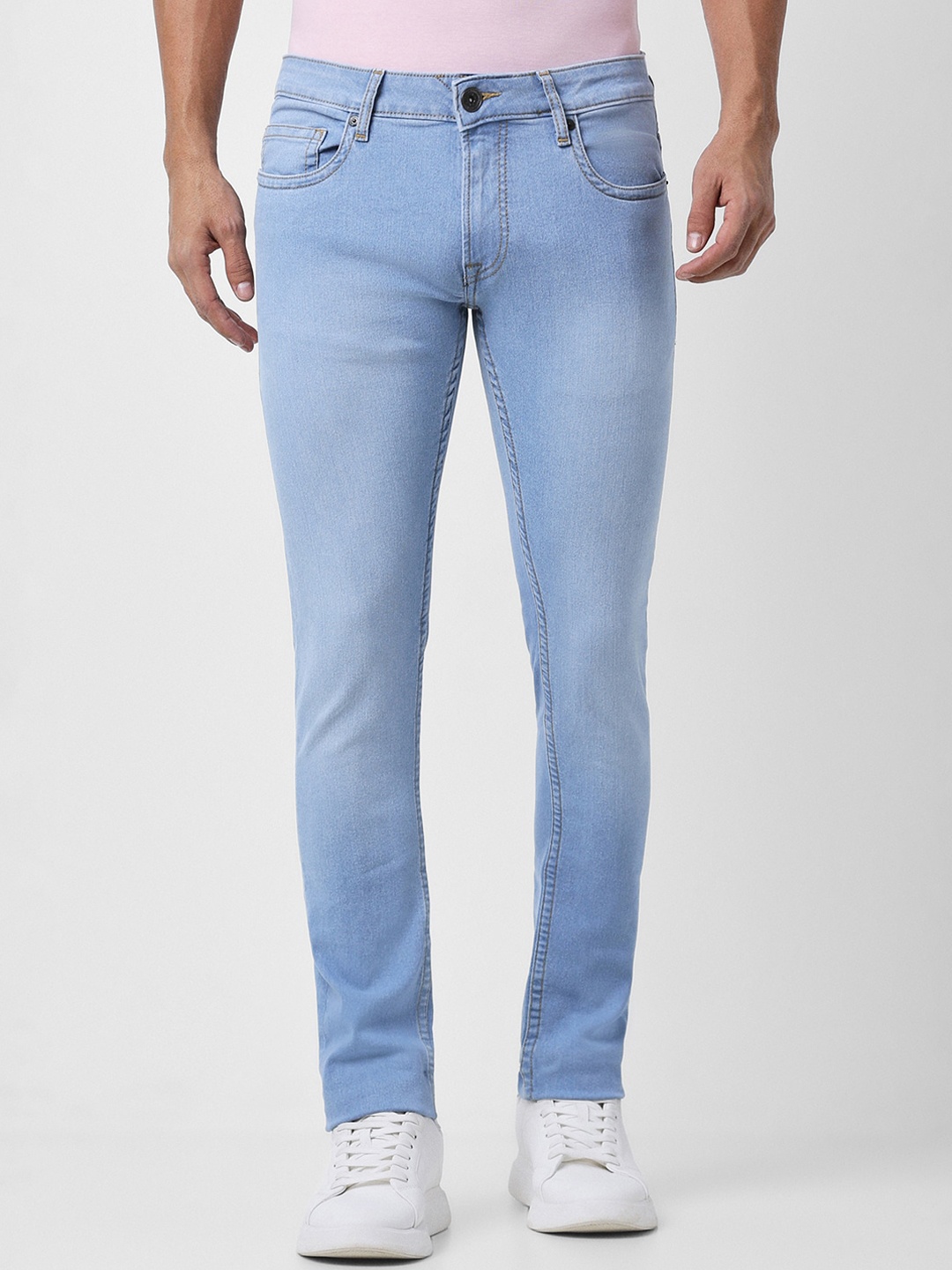 

Peter England Casuals Men Blue Skinny Fit Heavy Fade Jeans