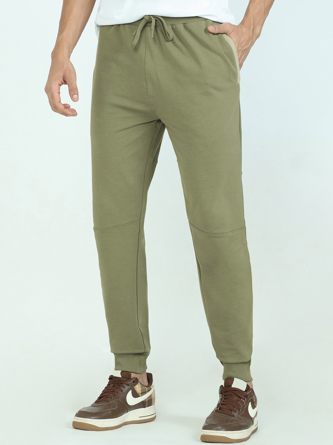 

XYXX Men Cotton Joggers, Green