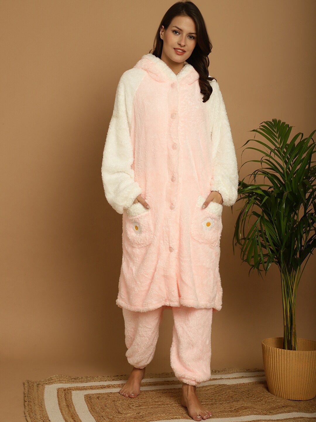 

TAG 7 Hooded Longline Top & Lounge Pant, Pink
