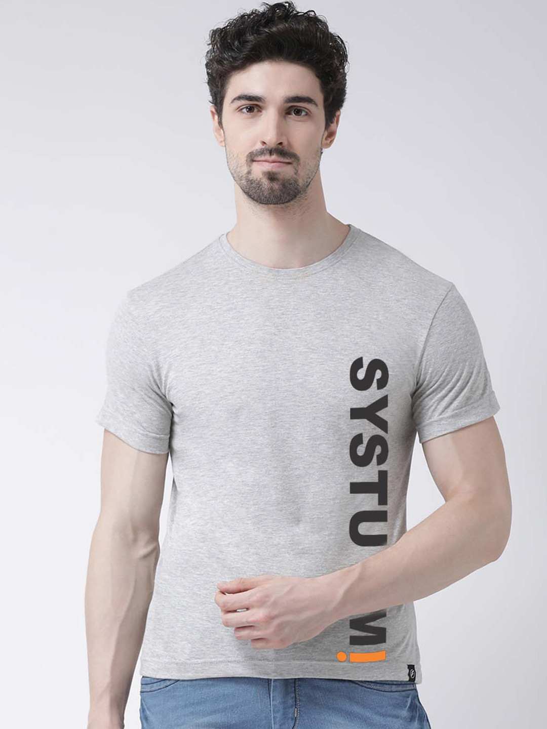 

Friskers Men Maroon Printed Pure Cotton Applique Slim Fit T-shirt